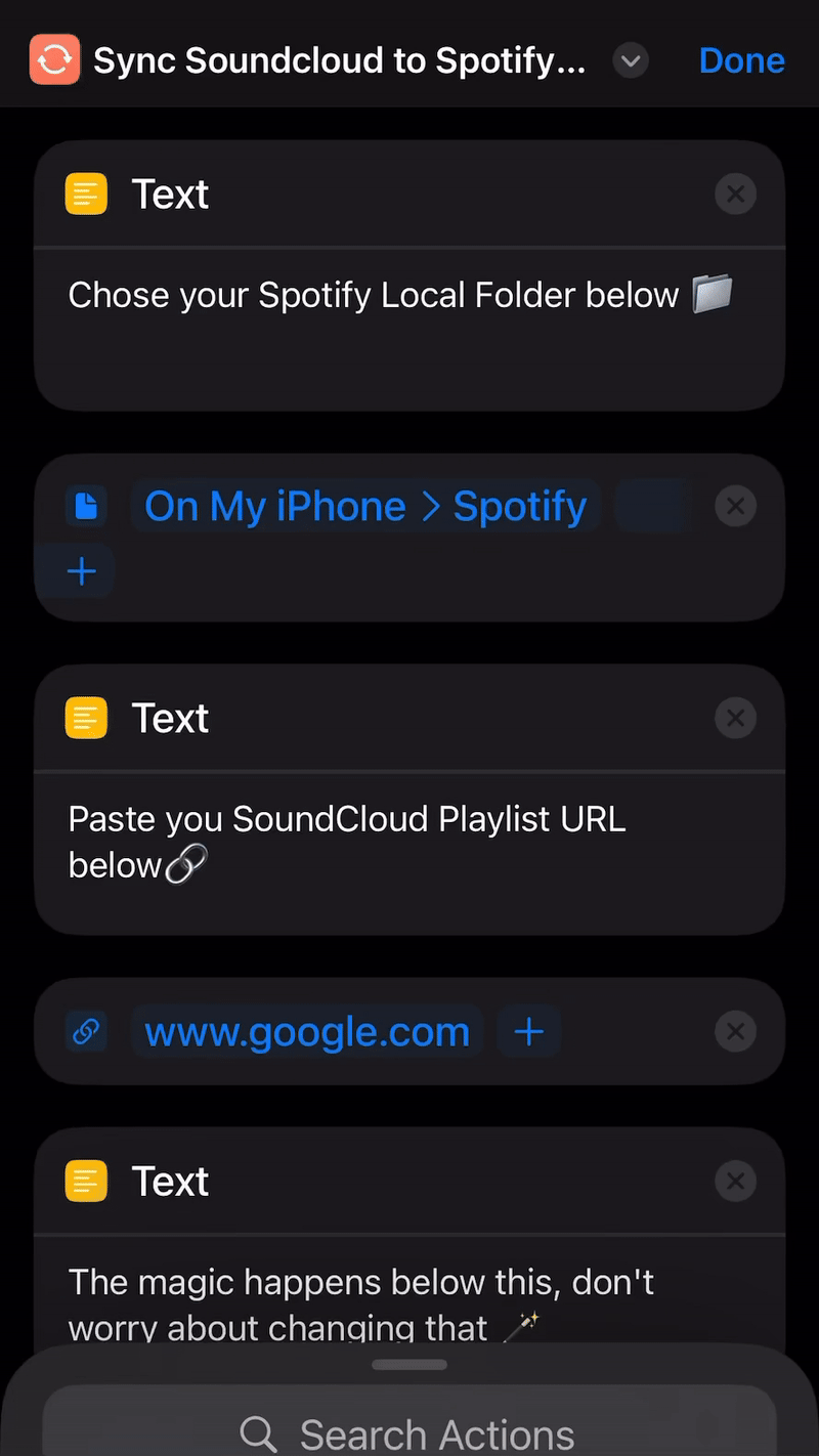 Step 3: Setup Your Shortcut